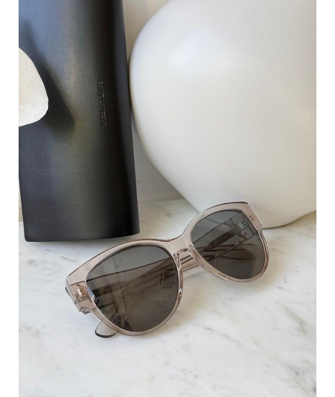SAINT LAURENT Серые солнцезащитные очки, фото 3