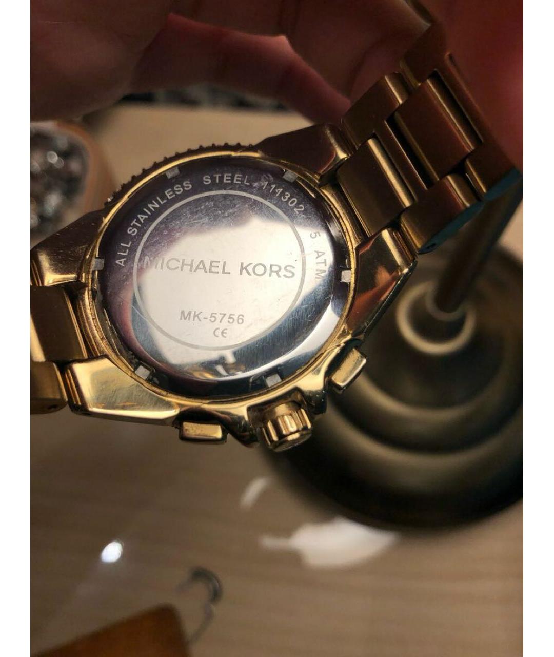MICHAEL KORS Золотые часы, фото 2