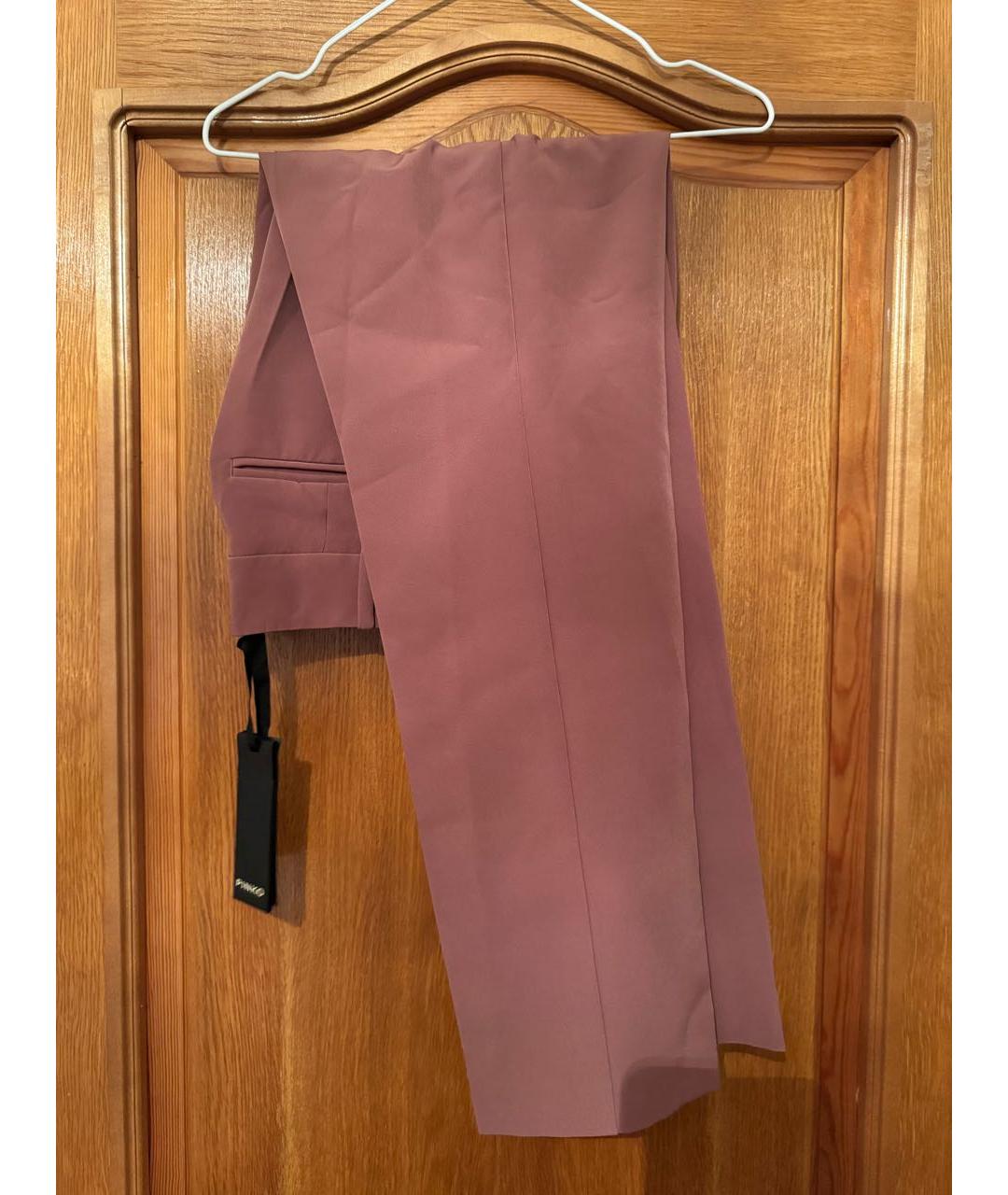 PINKO Коралловые прямые брюки, фото 4