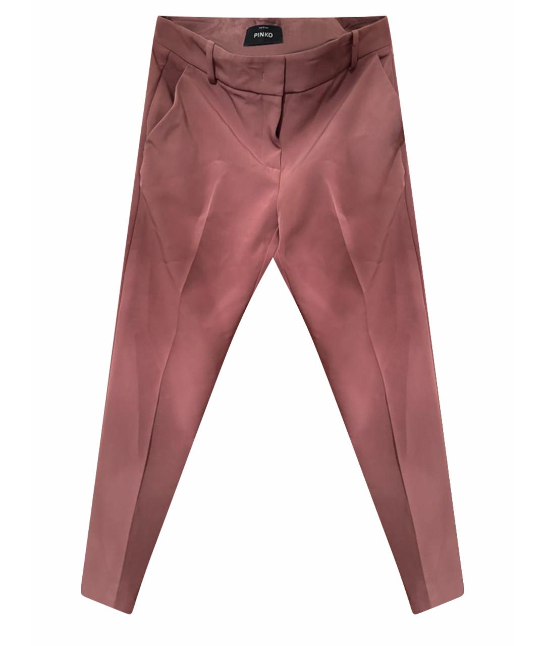 PINKO Коралловые прямые брюки, фото 1