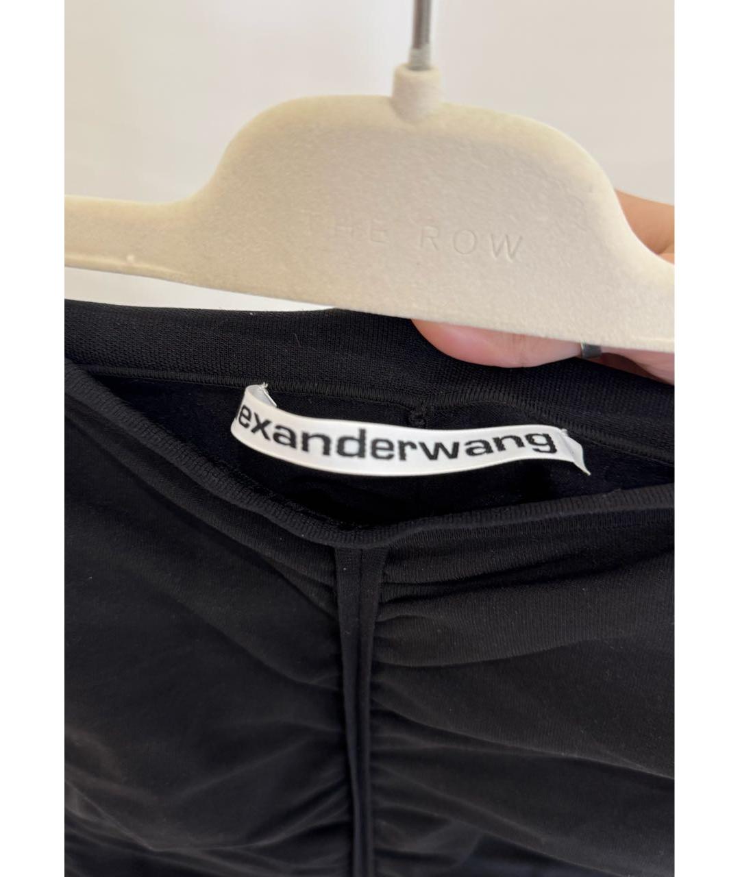 ALEXANDER WANG Черное замшевое коктейльное платье, фото 3