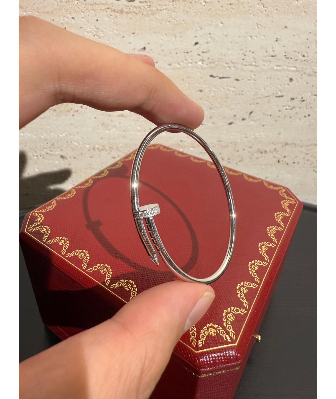 CARTIER Серебряный браслет из белого золота, фото 7