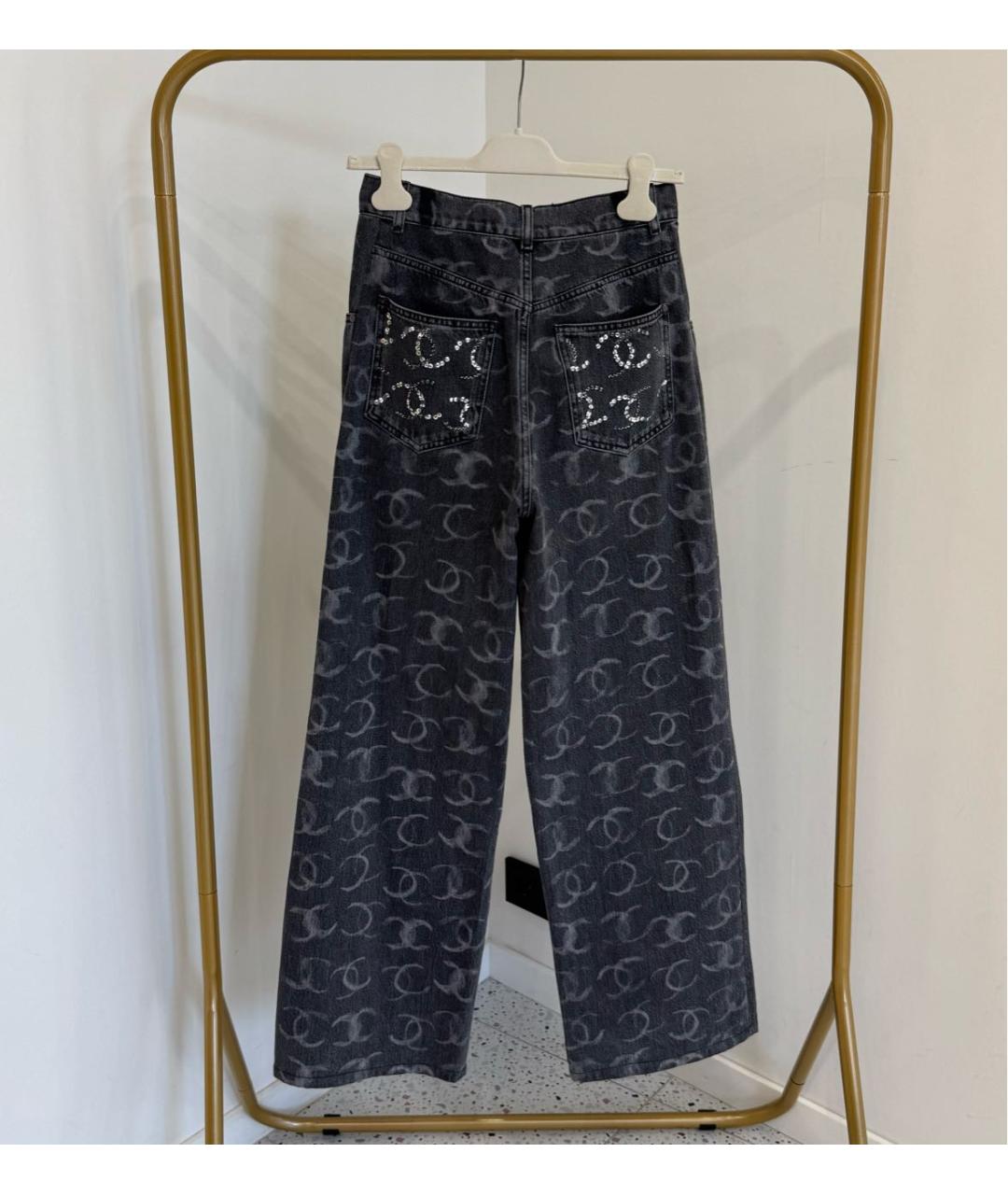 CHANEL Черные прямые джинсы, фото 4