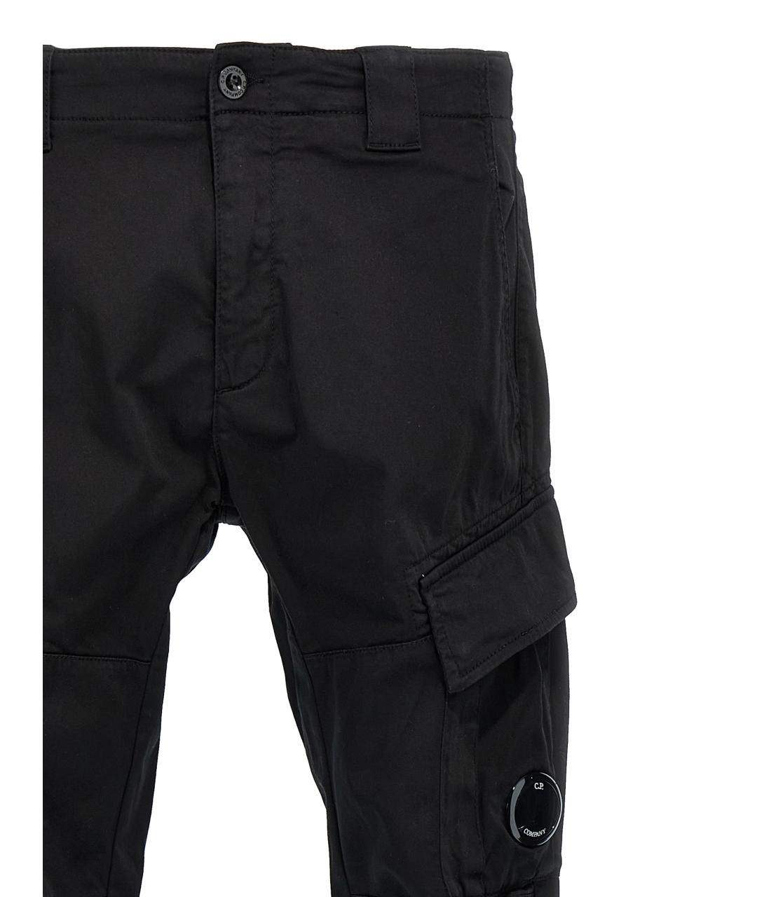 CP COMPANY Черные хлопковые повседневные брюки, фото 3