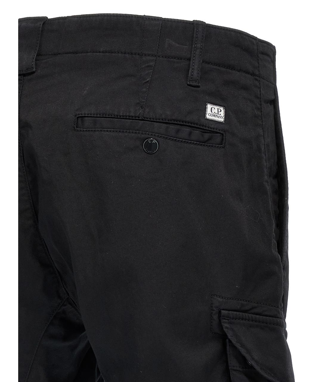 CP COMPANY Черные хлопковые повседневные брюки, фото 4