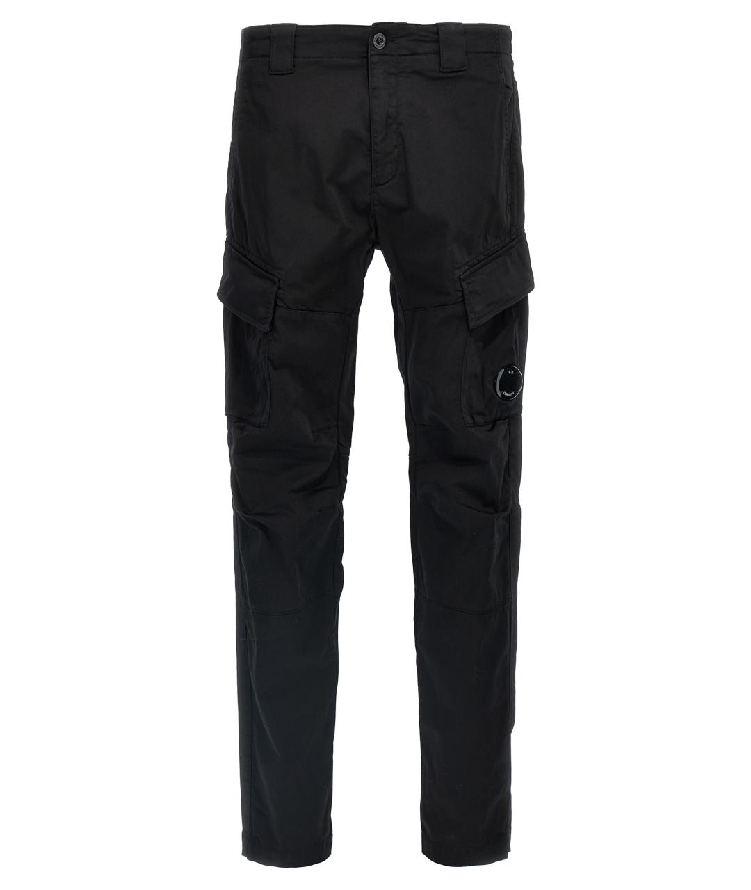CP COMPANY Черные хлопковые повседневные брюки, фото 1