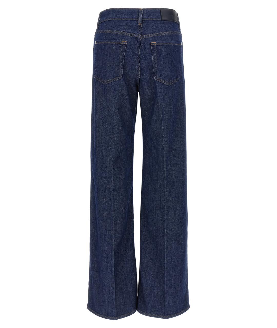 7 FOR ALL MANKIND Синие прямые джинсы, фото 2