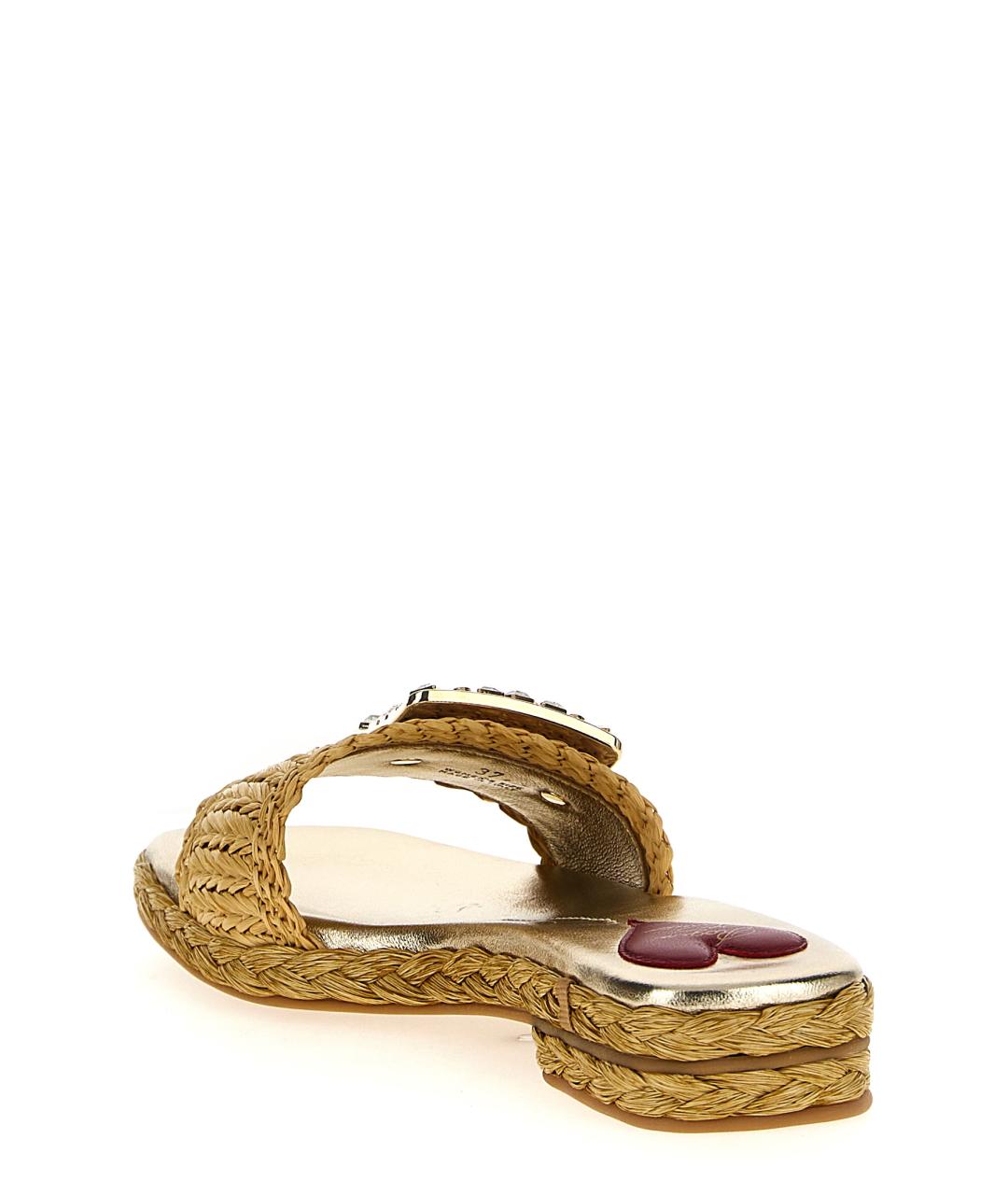 ROGER VIVIER Бежевые шлепанцы, фото 3