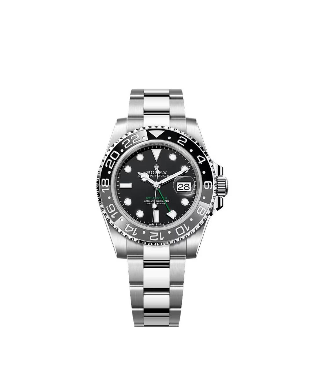 ROLEX Антрацитовые металлические часы, фото 1
