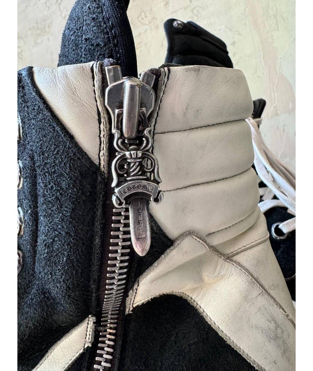 RICK OWENS Черные кожаные высокие ботинки, фото 5