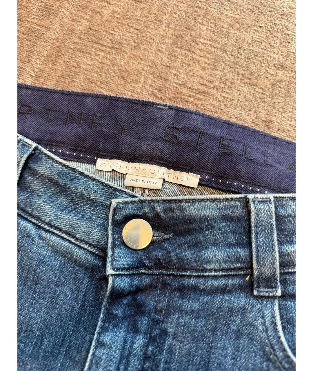 STELLA MCCARTNEY Синие хлопковые джинсы слим, фото 3