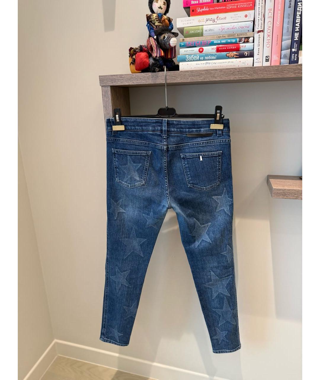 STELLA MCCARTNEY Синие хлопковые джинсы слим, фото 2