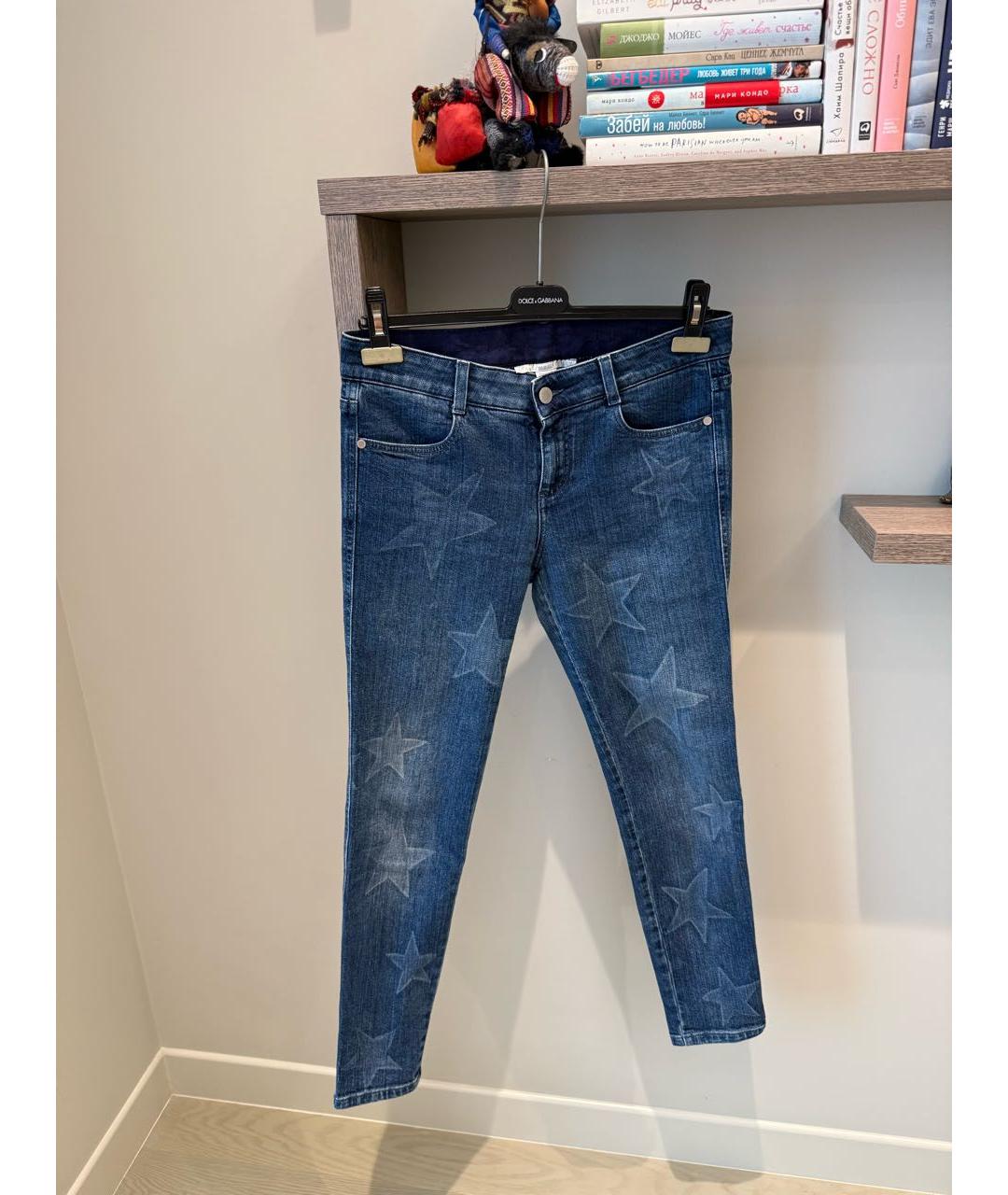 STELLA MCCARTNEY Синие хлопковые джинсы слим, фото 6