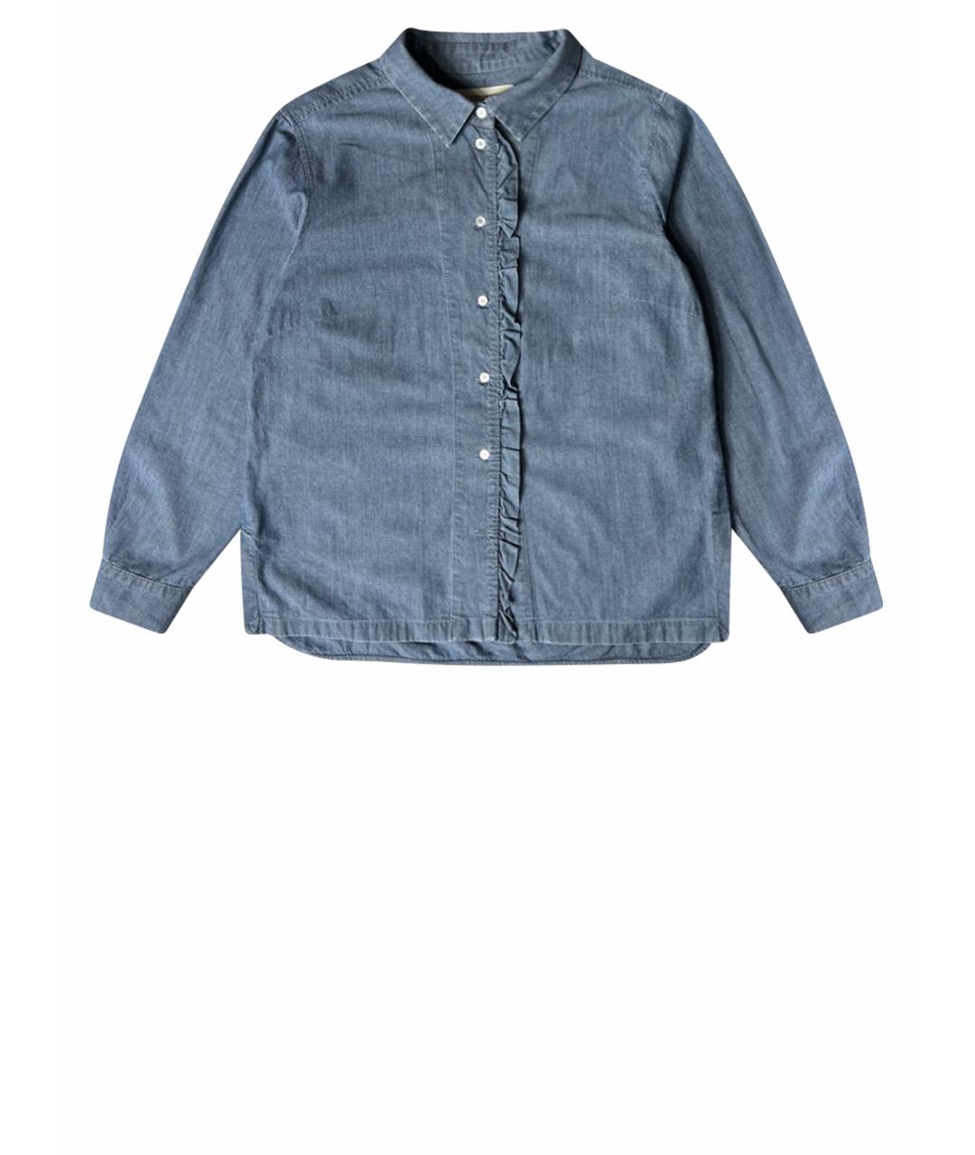 WEEKEND MAX MARA Синяя хлопковая рубашка, фото 1