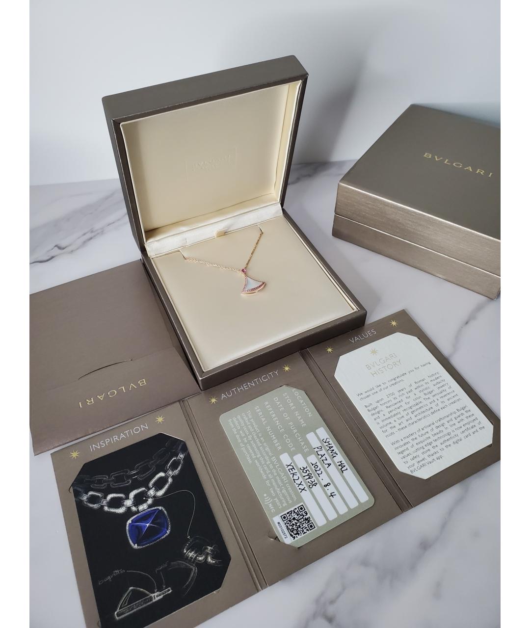 BVLGARI Золотое колье из розового золота, фото 2