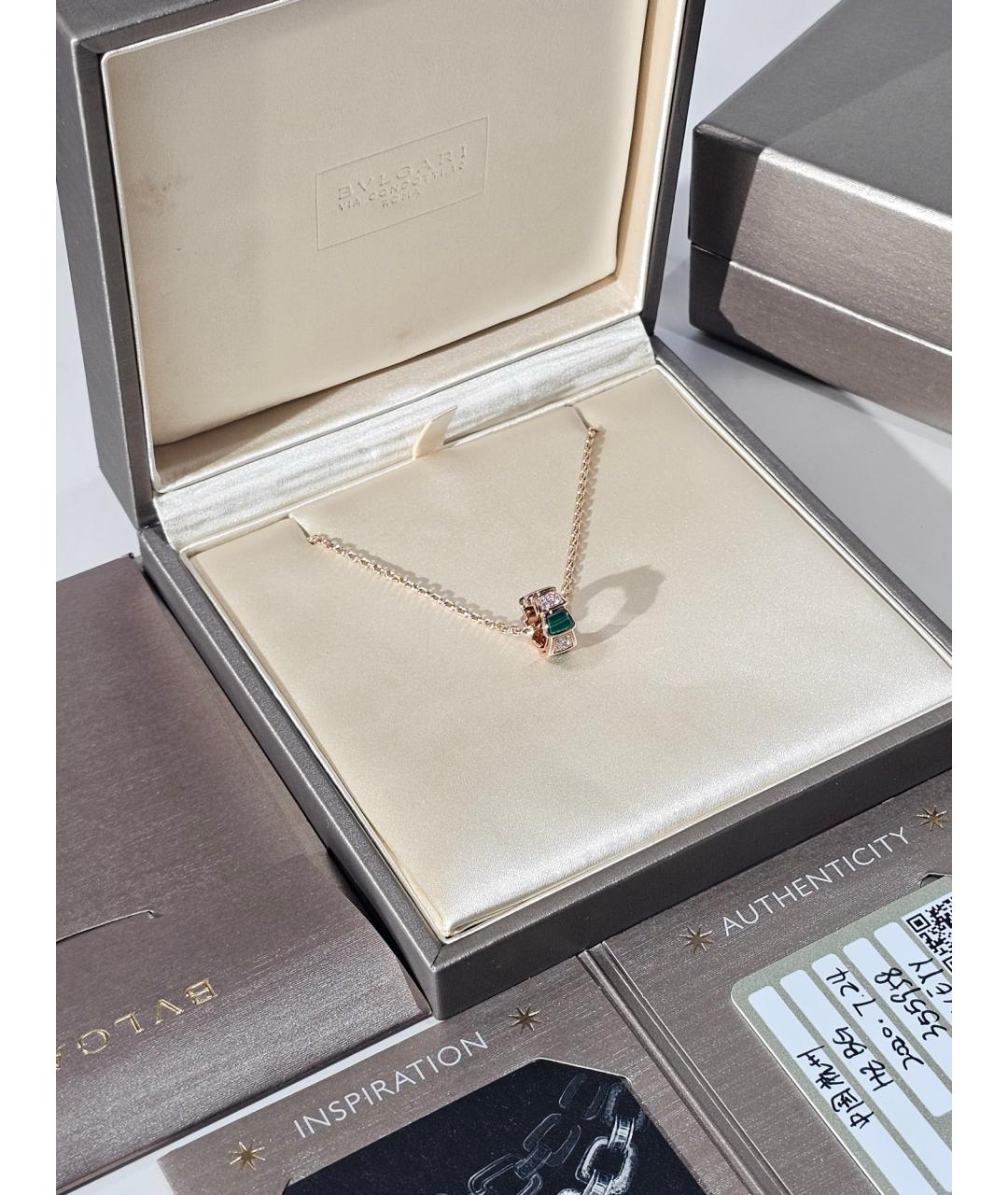 BVLGARI Золотое колье из розового золота, фото 2