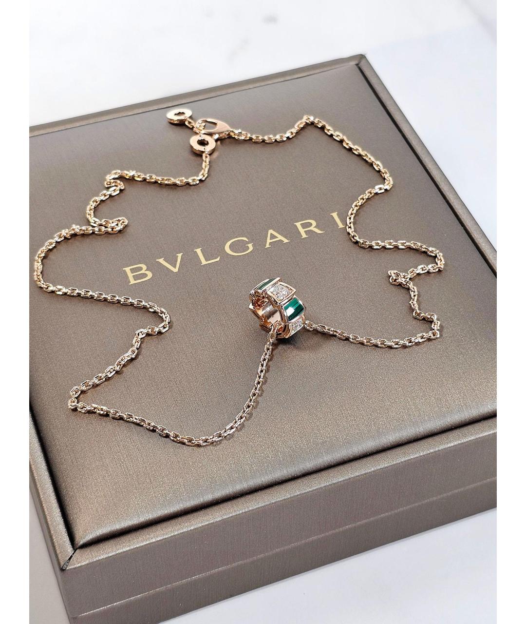 BVLGARI Золотое колье из розового золота, фото 3