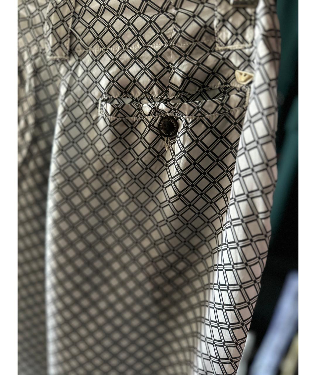 ARMANI JEANS Атласные прямые брюки, фото 4