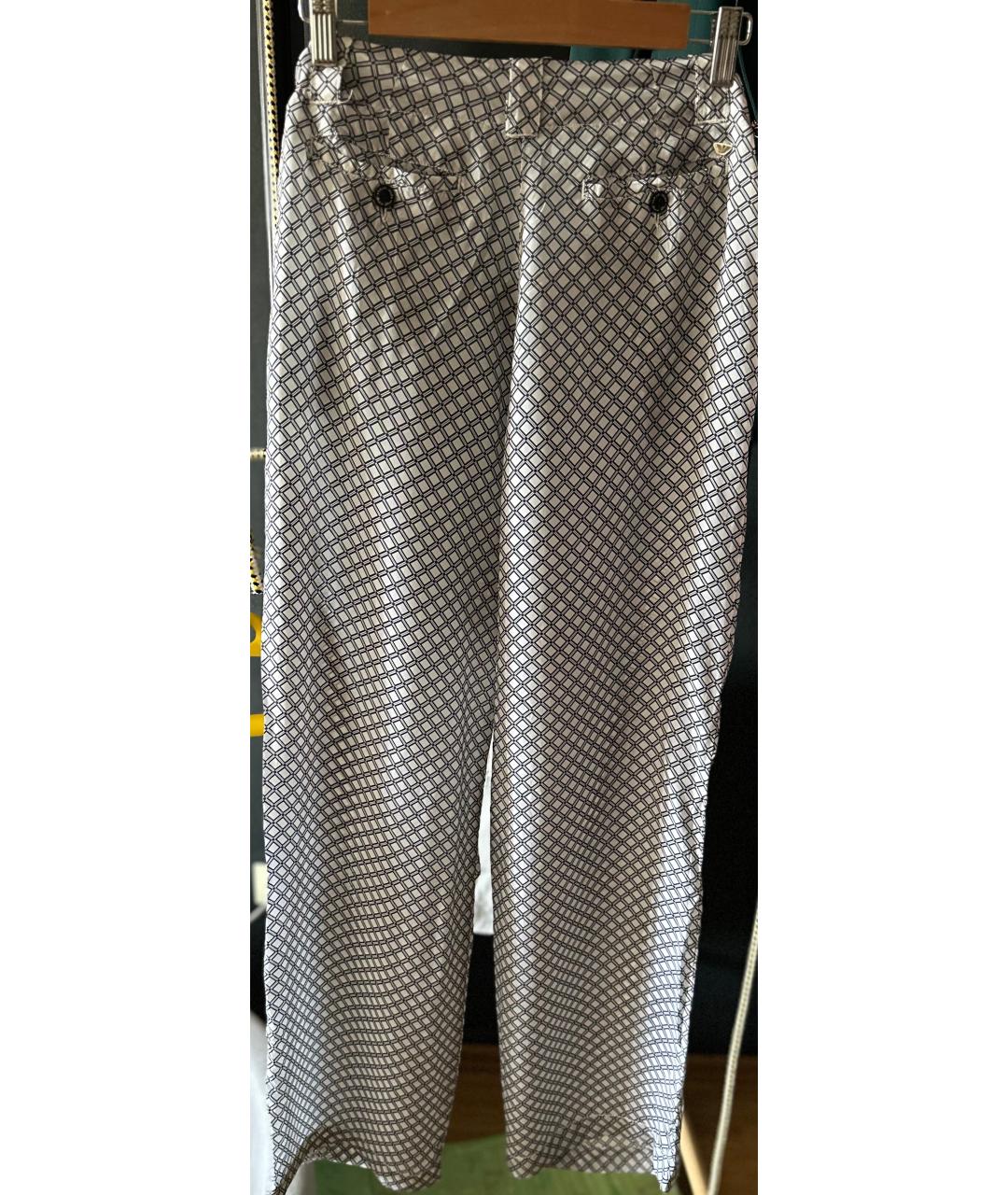 ARMANI JEANS Атласные прямые брюки, фото 2