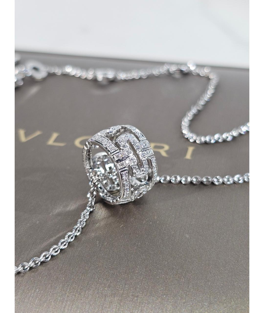 BVLGARI Серебряное колье из белого золота, фото 2