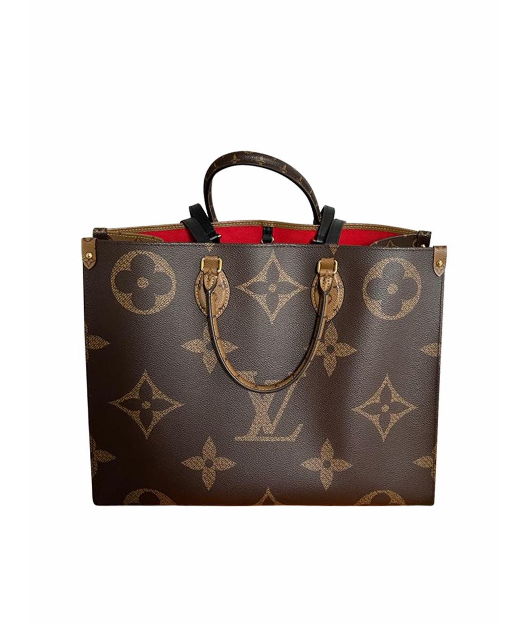 LOUIS VUITTON Коричневая сумка тоут, фото 1