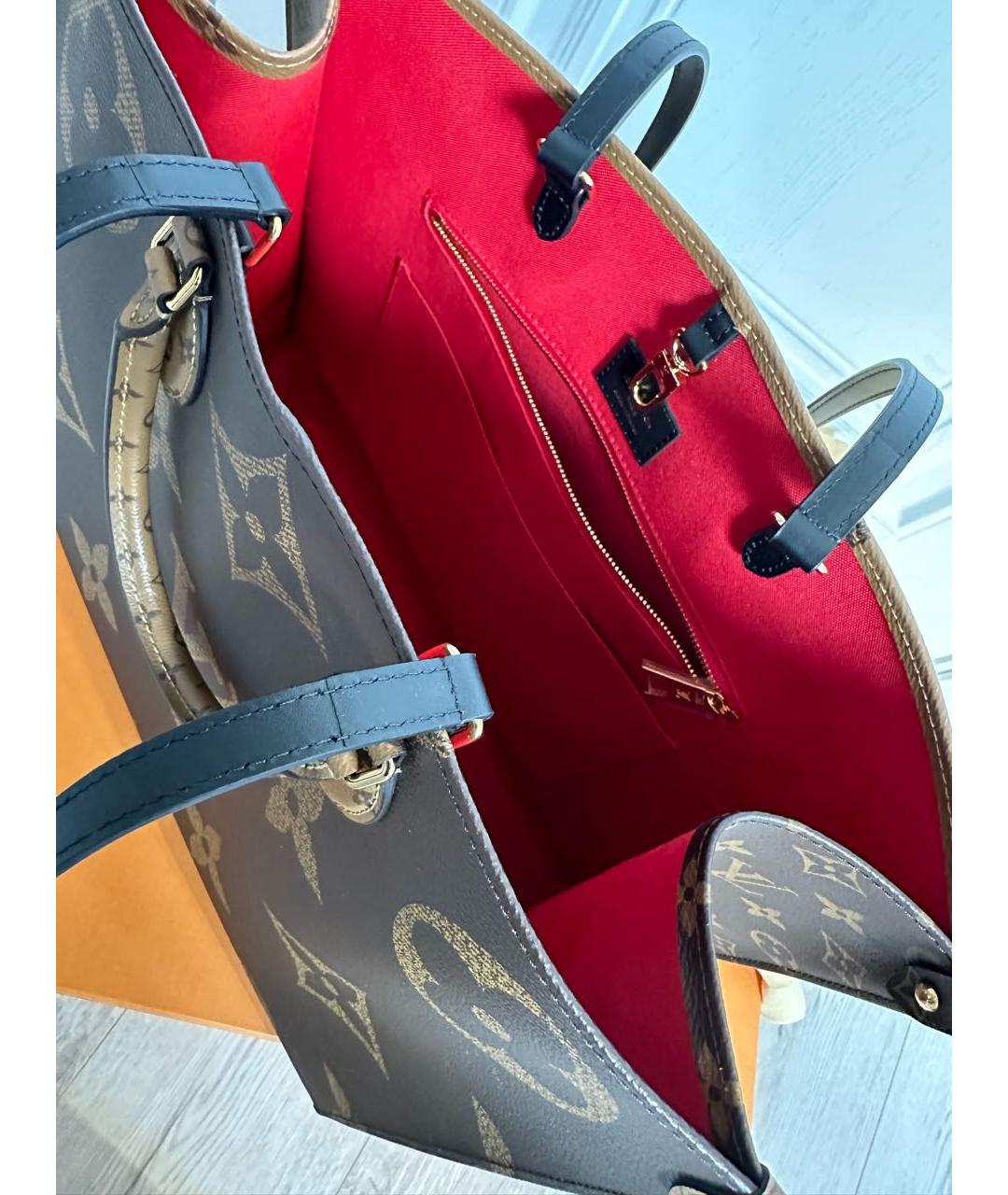 LOUIS VUITTON Коричневая сумка тоут, фото 4
