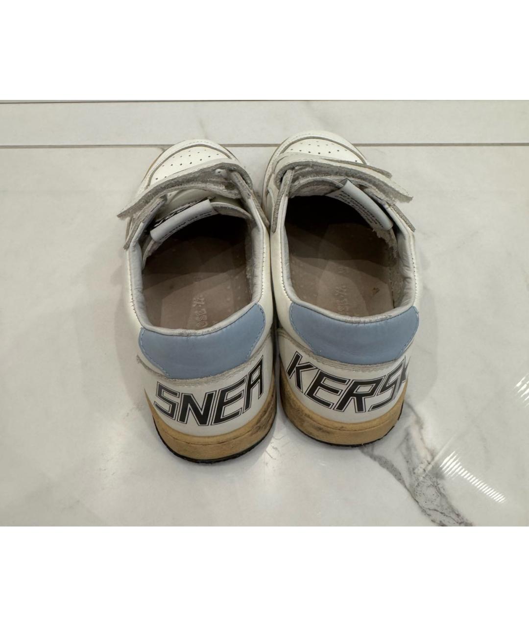 GOLDEN GOOSE DELUXE BRAND Белые кожаные кеды, фото 2