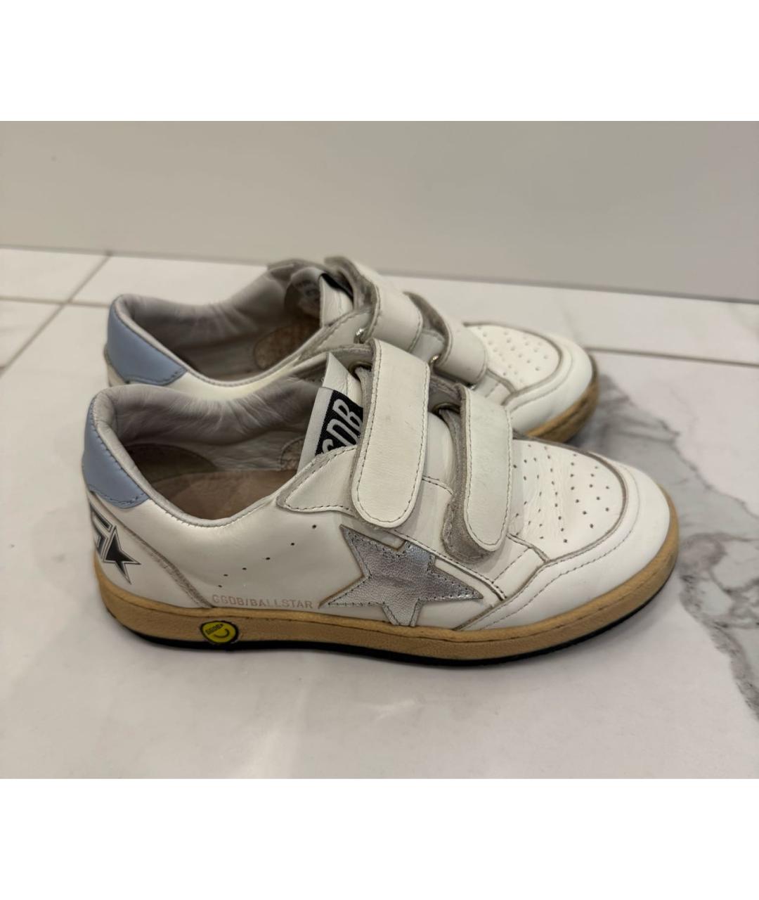 GOLDEN GOOSE DELUXE BRAND Белые кожаные кеды, фото 3