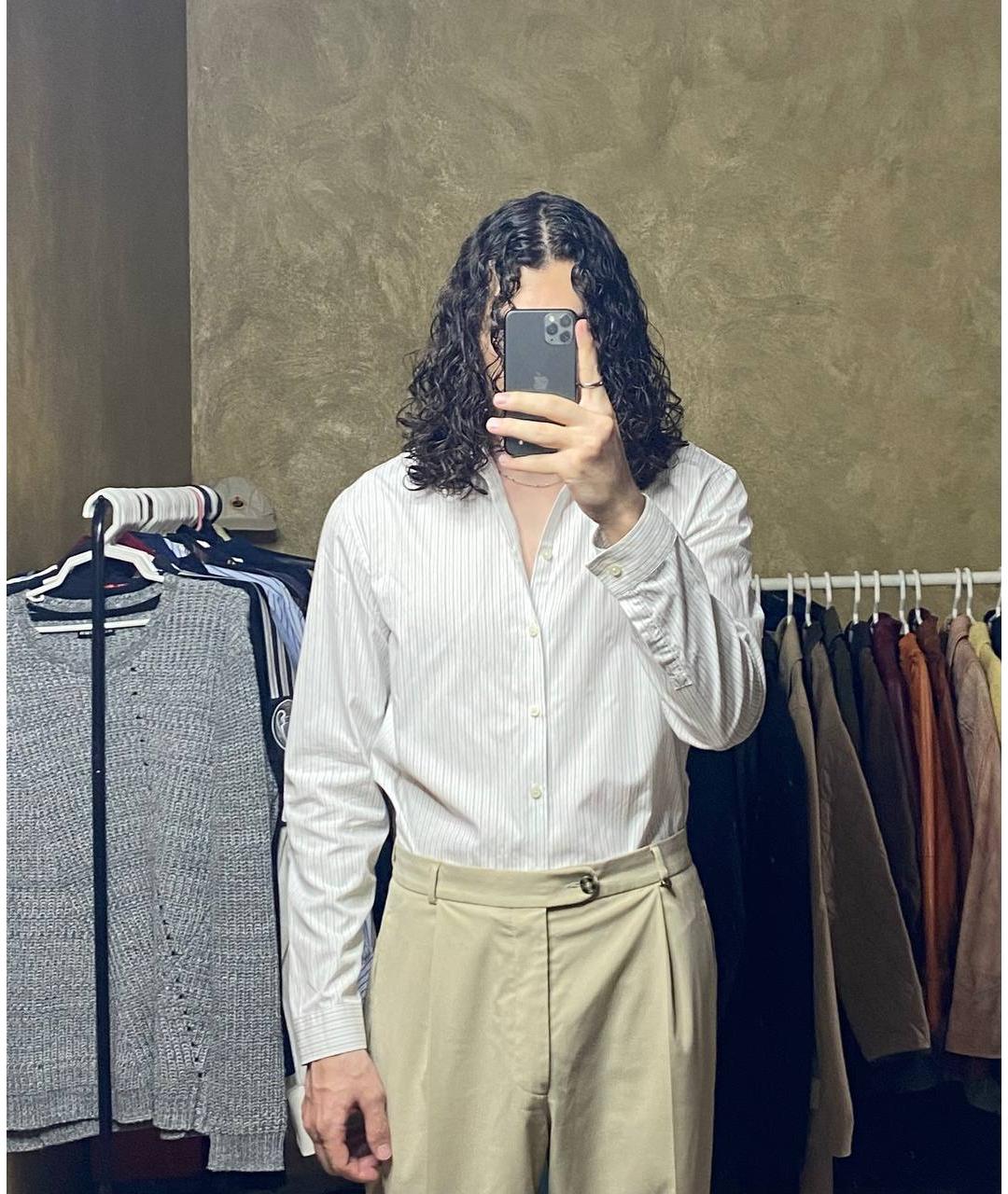 GIVENCHY Белая хлопковая кэжуал рубашка, фото 3