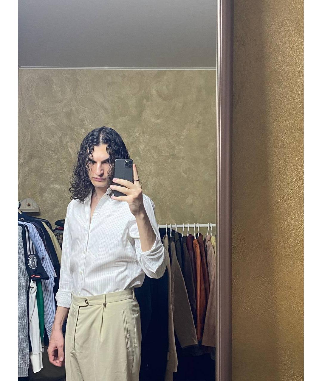 GIVENCHY Белая хлопковая кэжуал рубашка, фото 5