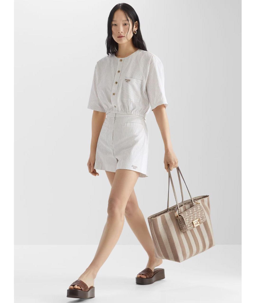 FENDI Белая хлопковая рубашка, фото 2