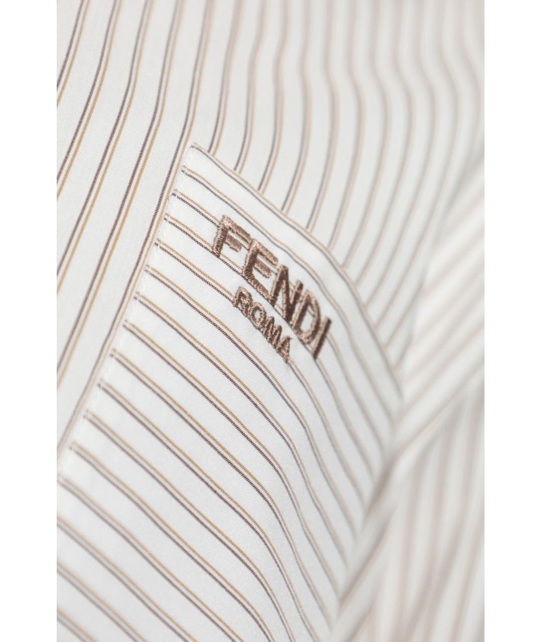 FENDI Белая хлопковая рубашка, фото 3