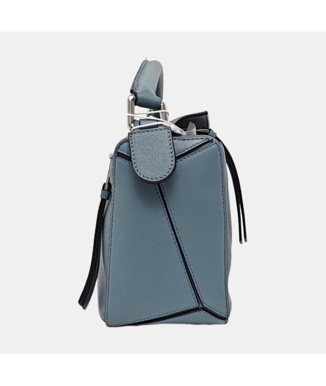 LOEWE Голубая кожаная сумка через плечо, фото 3