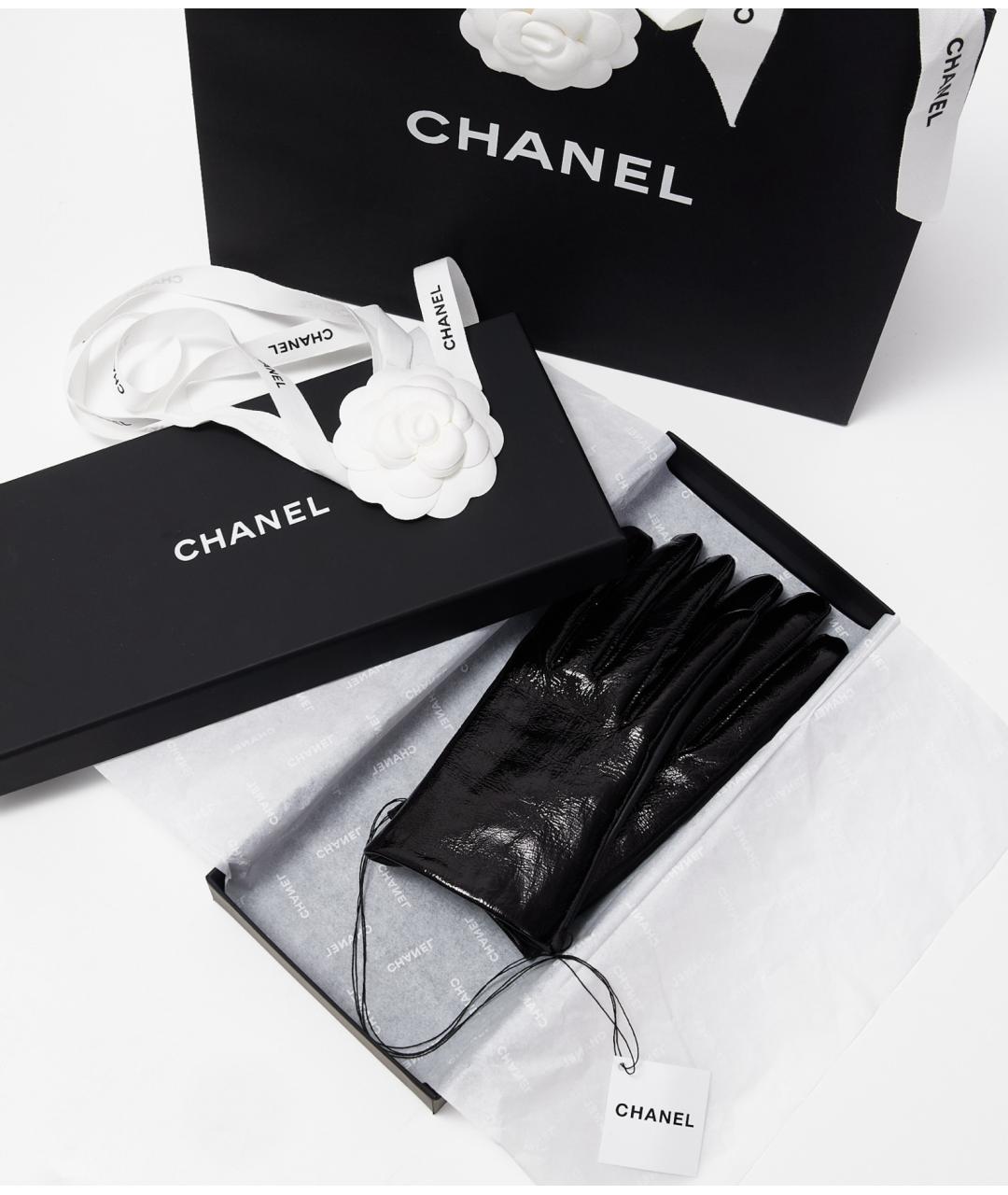 CHANEL Кожаные перчатки, фото 3