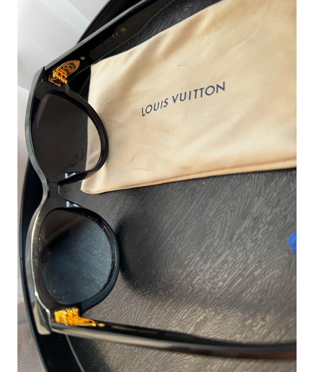 LOUIS VUITTON Черные пластиковые солнцезащитные очки, фото 4