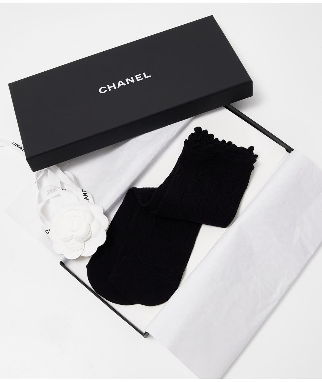 CHANEL Черные носки, чулки и колготы, фото 3