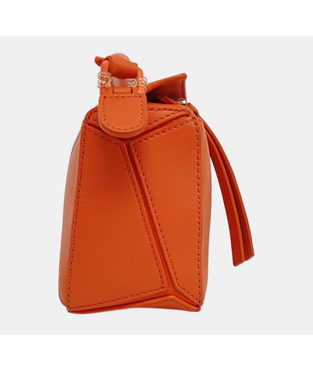 LOEWE Оранжевая кожаная сумка через плечо, фото 3