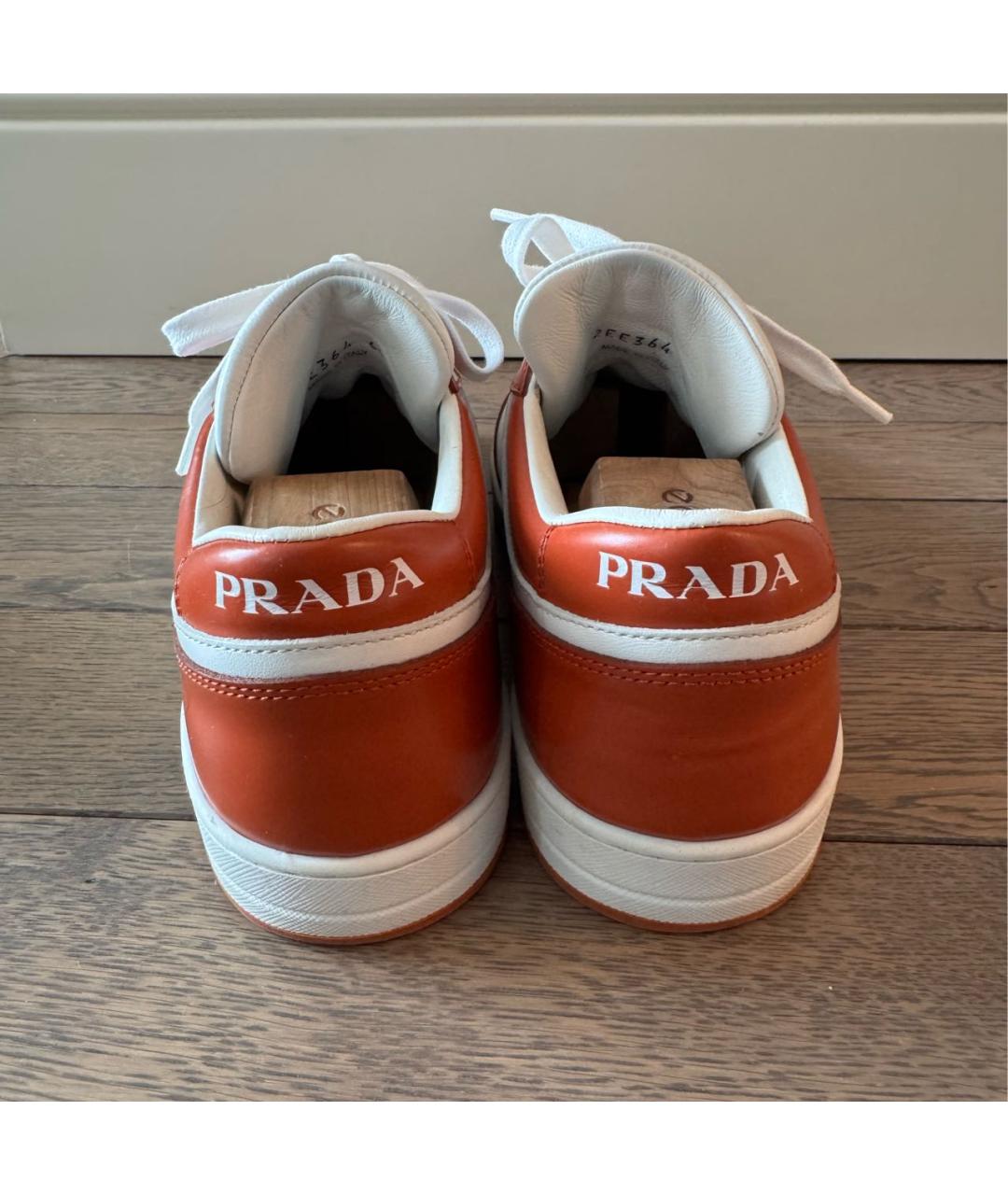PRADA Мульти кожаные низкие кроссовки / кеды, фото 3