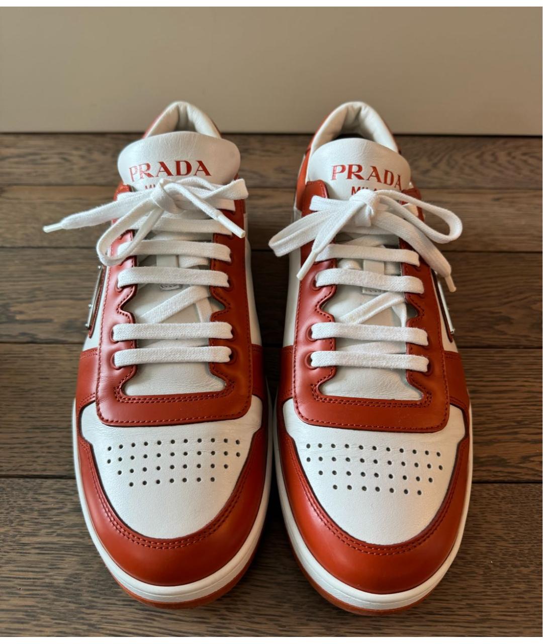 PRADA Мульти кожаные низкие кроссовки / кеды, фото 2