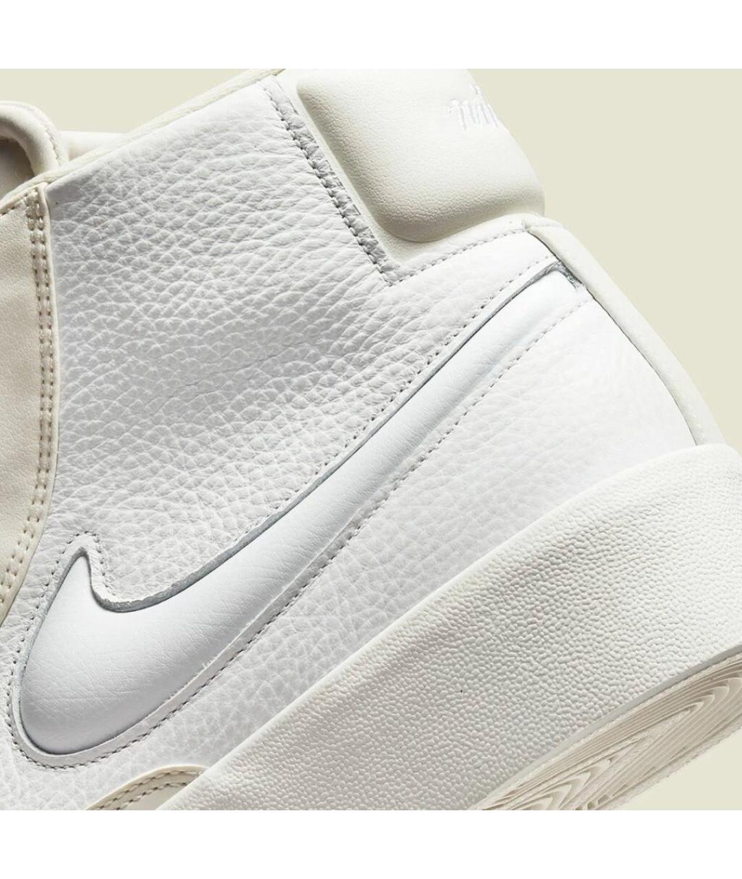 NIKE Бежевые кожаные кеды, фото 8