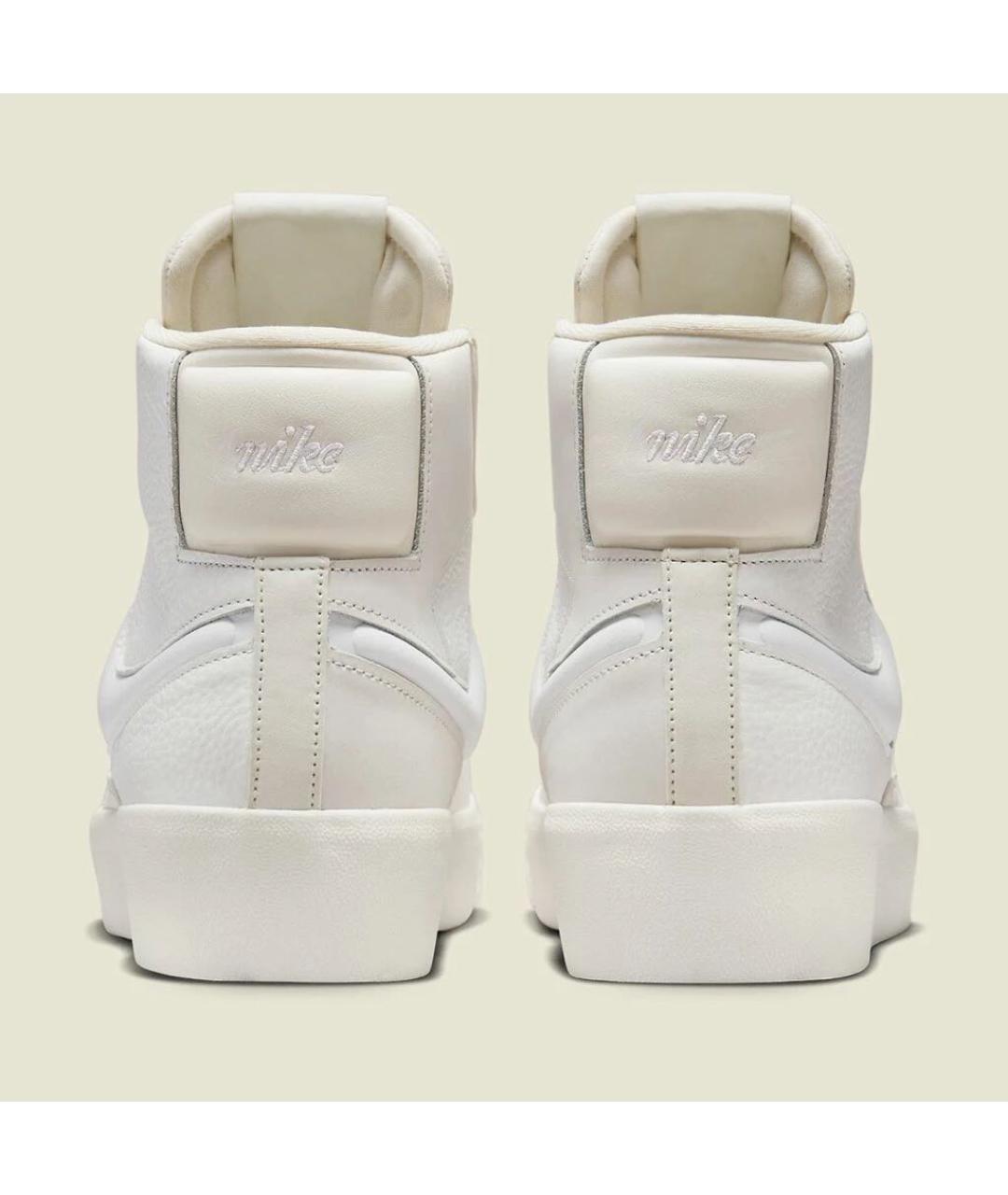 NIKE Бежевые кожаные кеды, фото 5