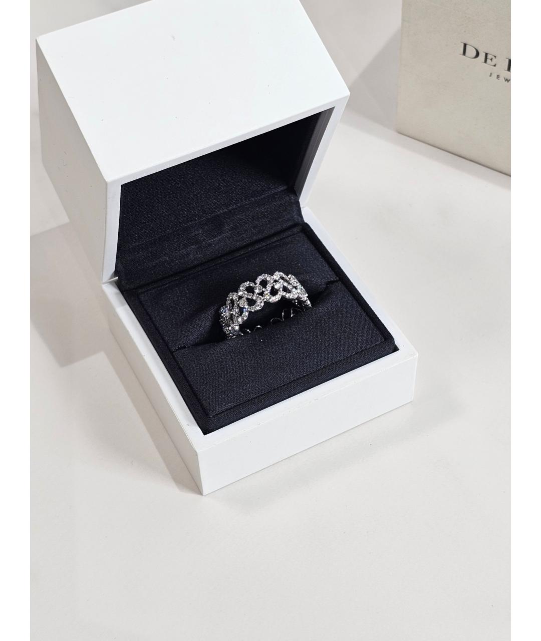 DE BEERS Серебряное кольцо из белого золота, фото 2