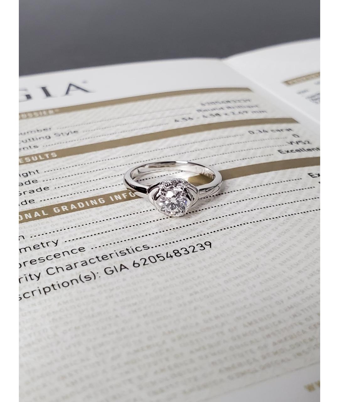 CHAUMET Серебряное платиновое кольцо, фото 6
