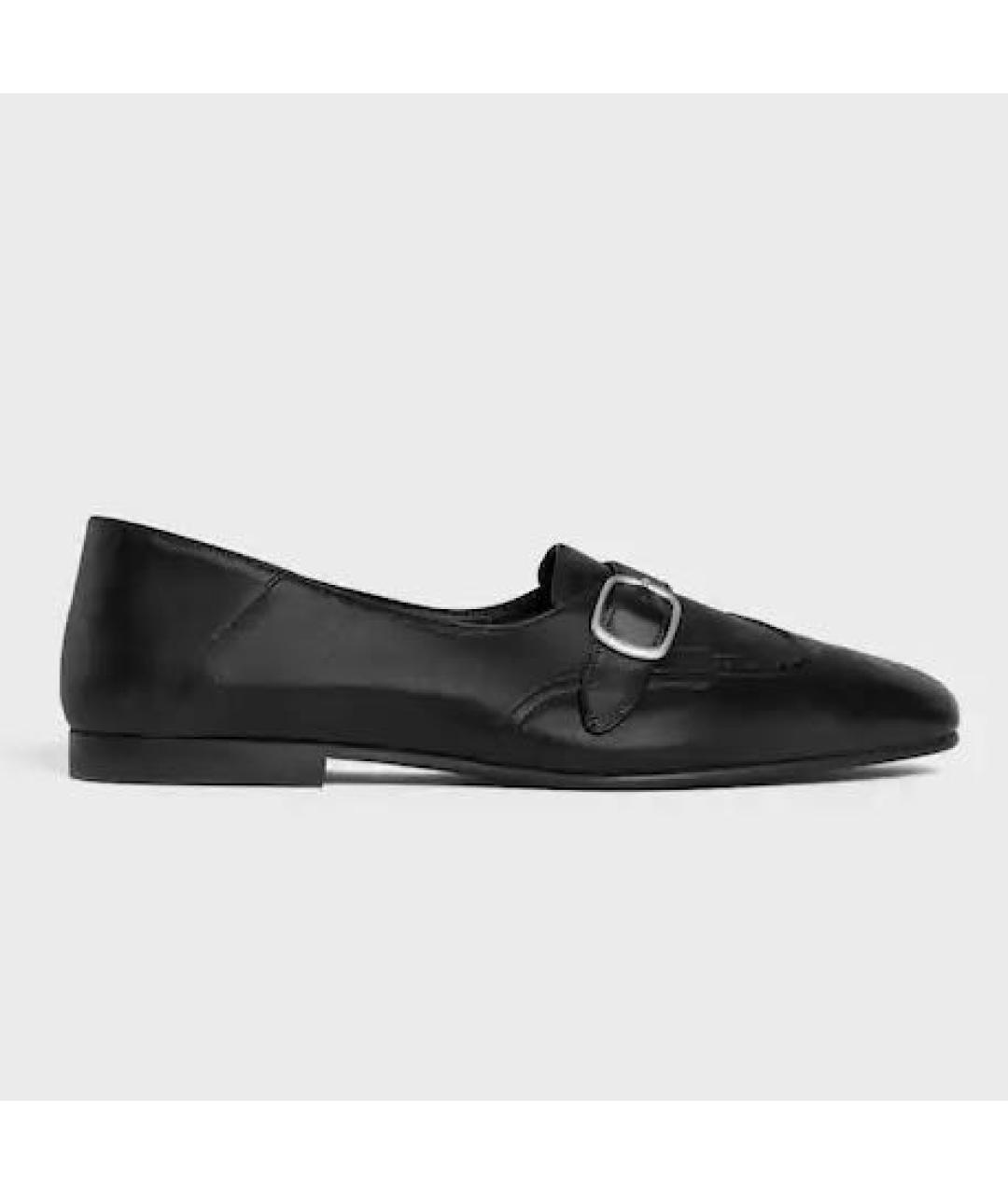 CELINE Черные кожаные лоферы, фото 7