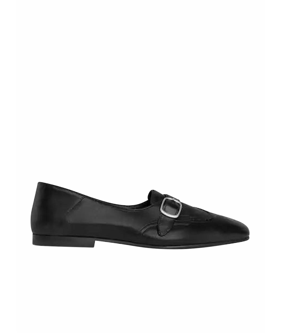 CELINE Черные кожаные лоферы, фото 1