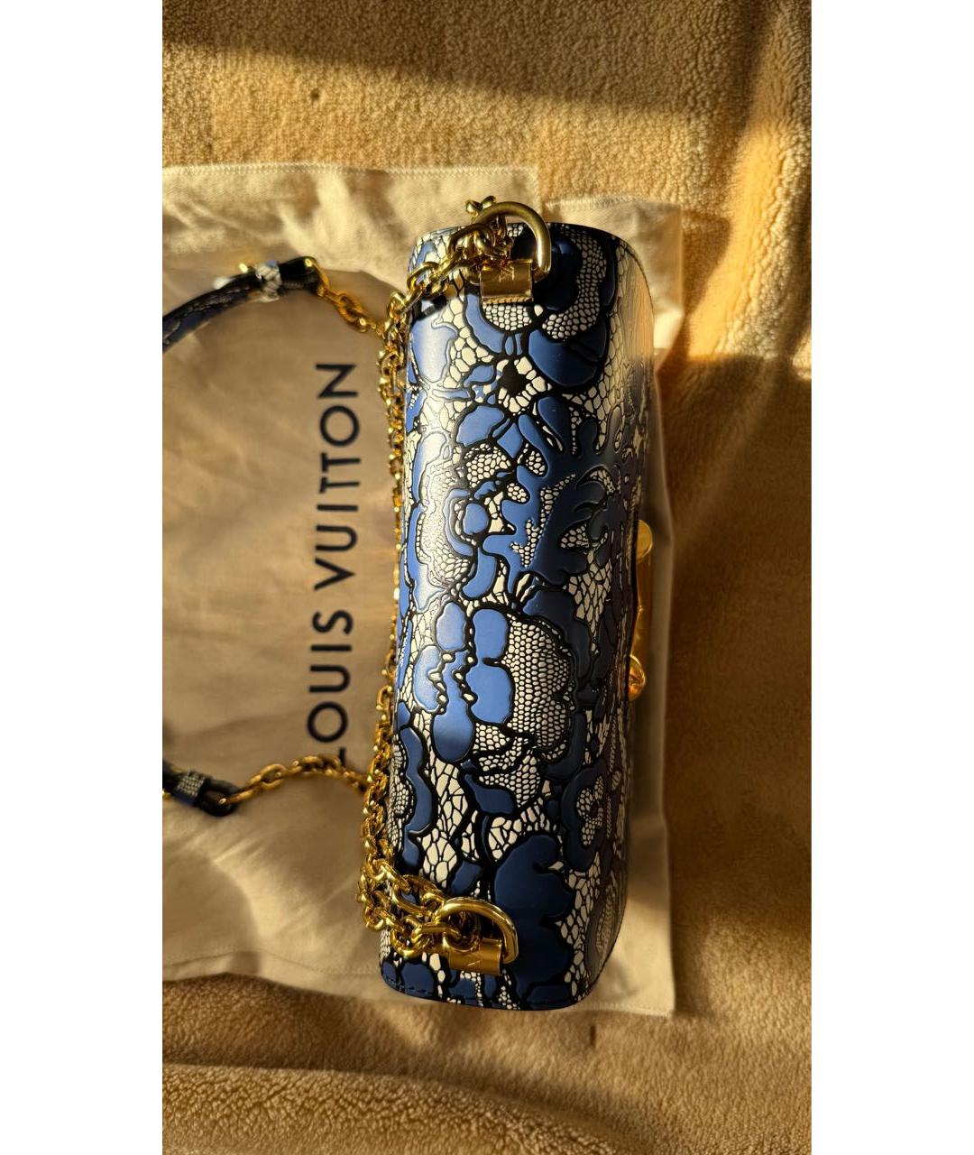 LOUIS VUITTON Синяя кожаная сумка через плечо, фото 6