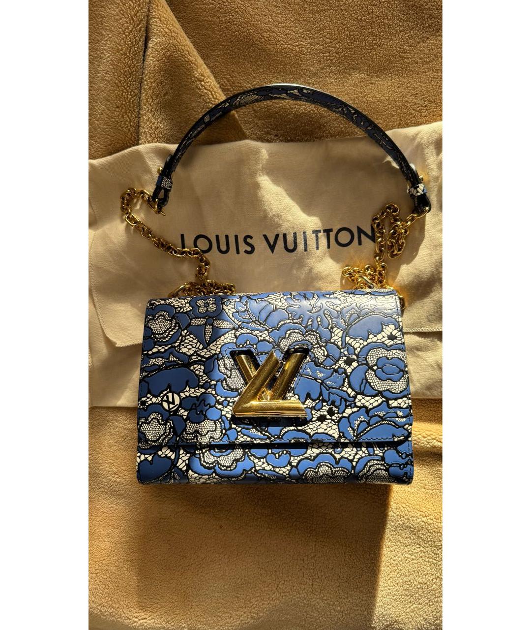 LOUIS VUITTON Синяя кожаная сумка через плечо, фото 9