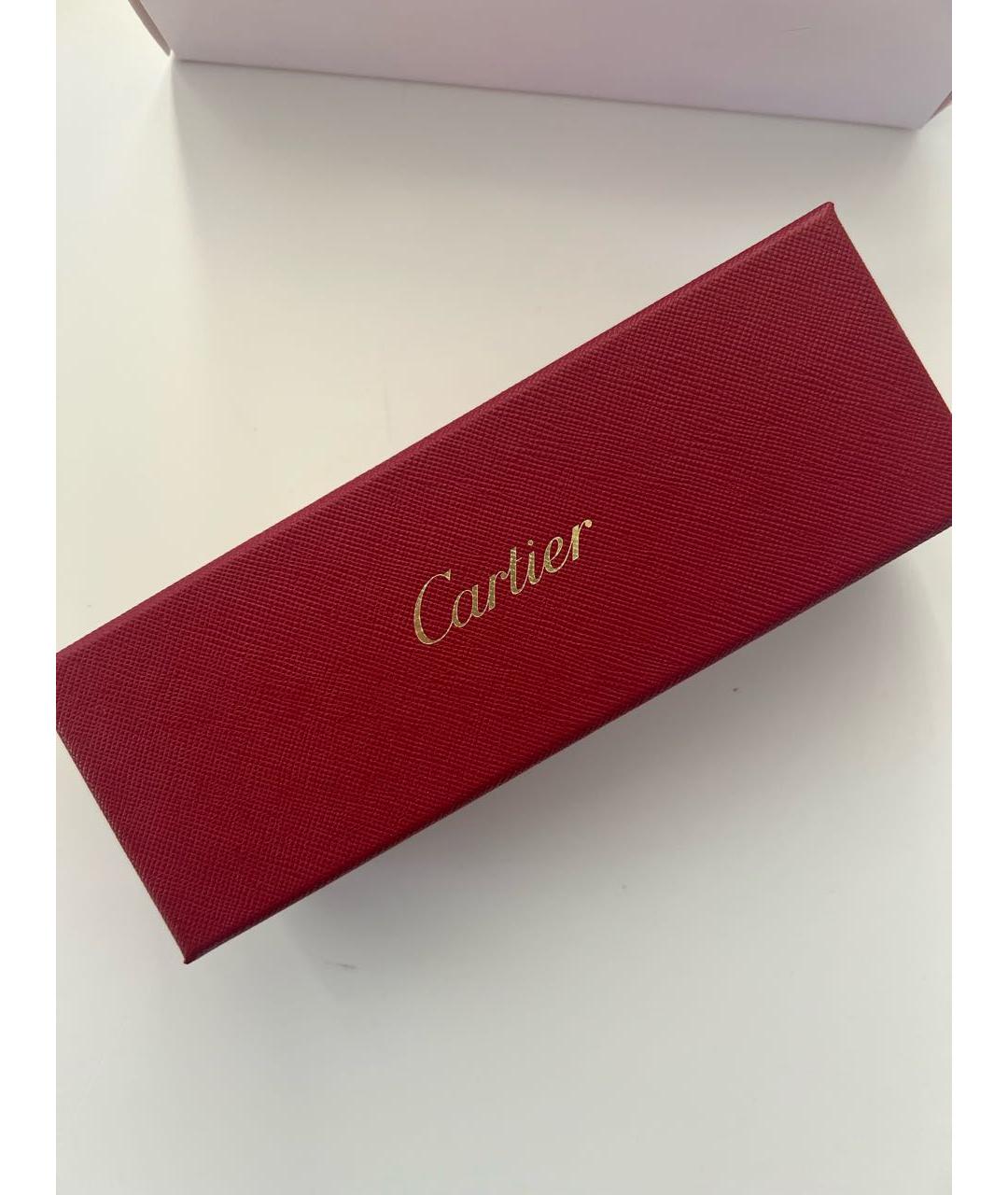 CARTIER Серые металлические солнцезащитные очки, фото 7
