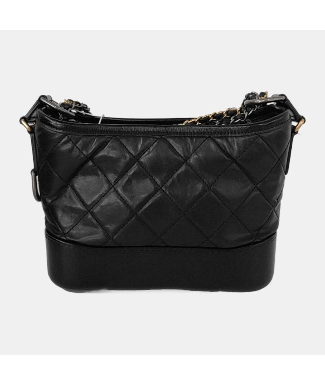 CHANEL Черная кожаная сумка через плечо, фото 4
