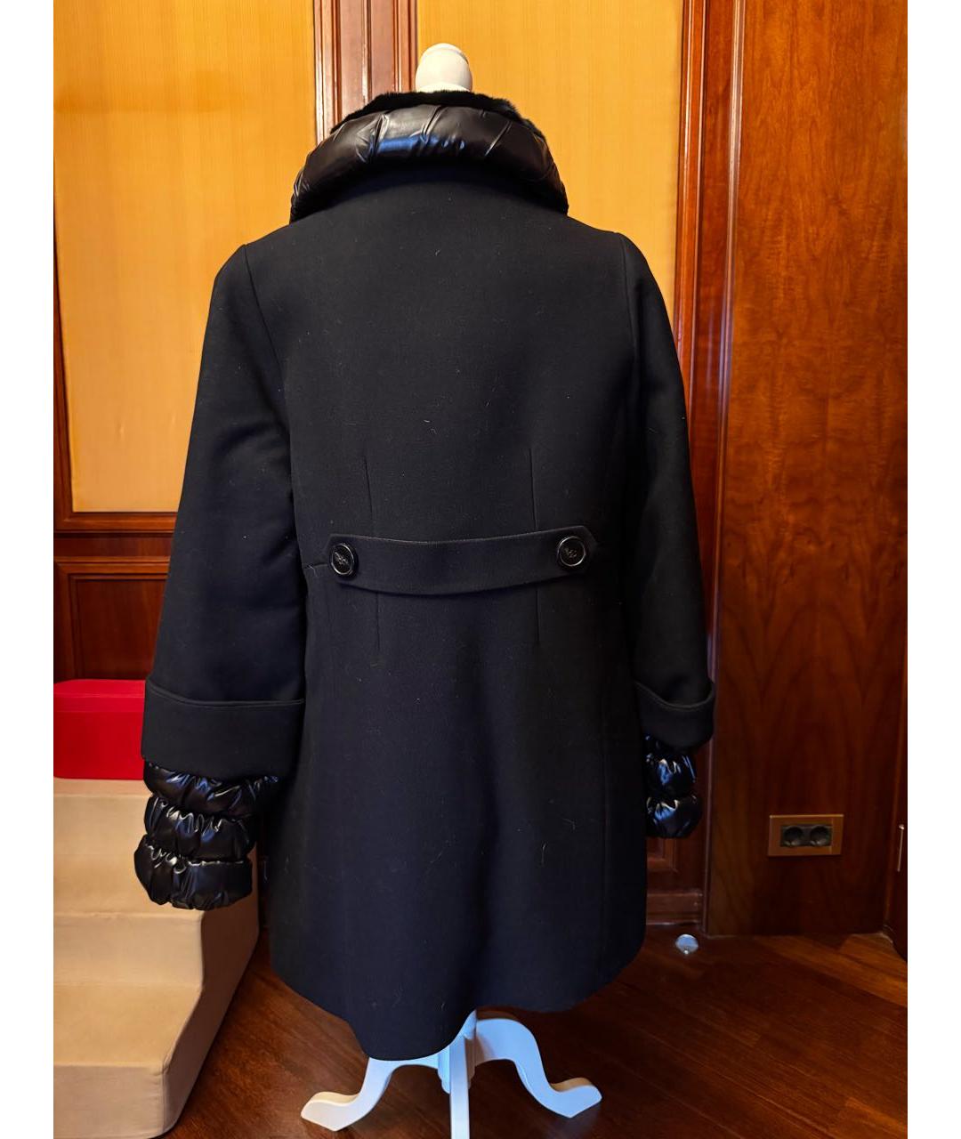 MONCLER Темно-синяя шерстяная куртка, фото 2
